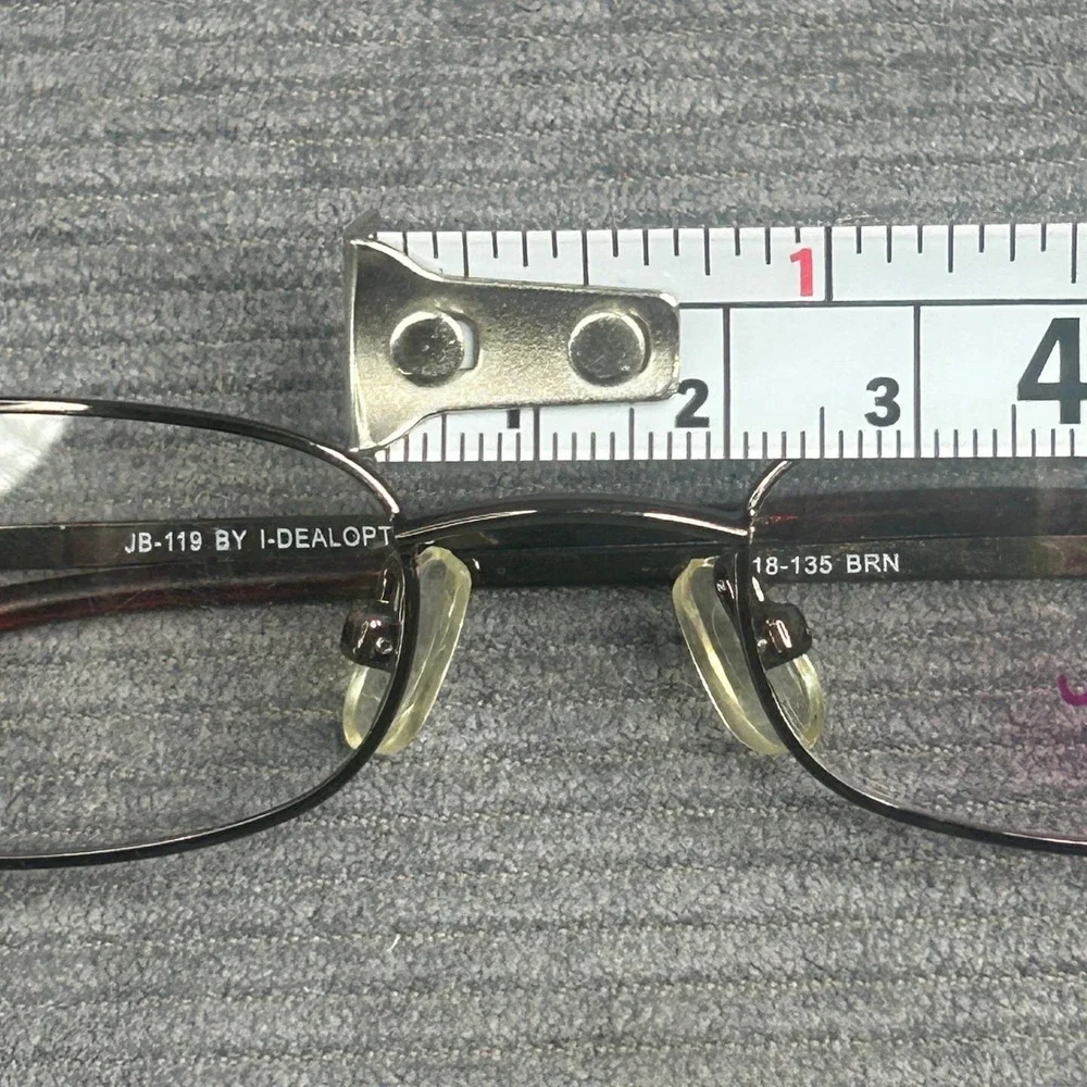Jelly Bean by I-Deal Optics JB-119 Brown Oval Y2k Eyeglass Frames 45-18-135